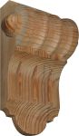 Holzapplikation antik, Verzierung, in Kiefer, 55x120mm, Kapitell Holz, Holzzierteil antik, Holzkapitell, Kapitelle Holz